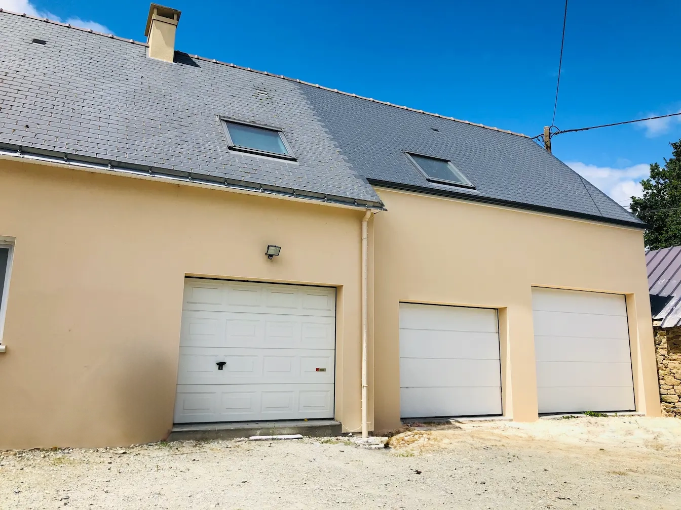 Extension double garage